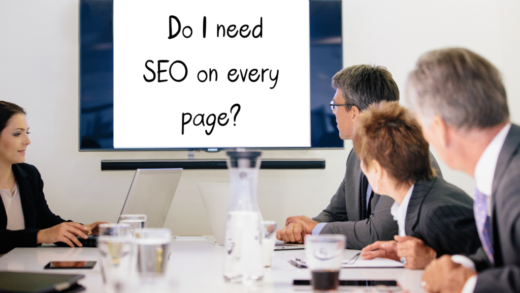 Do I need SEO on every page?