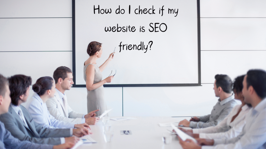 How do I check if my website is SEO friendly?