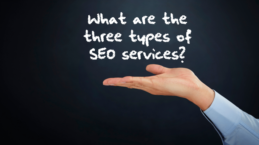 What are the three types of SEO services?