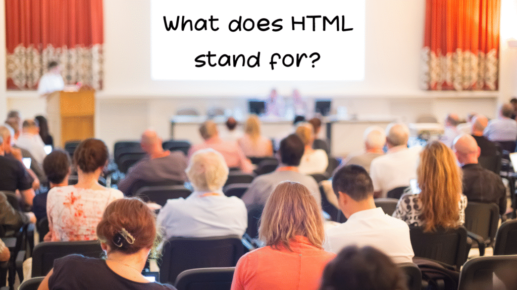 What does HTML stand for