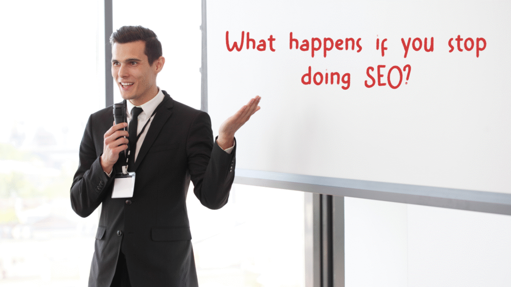 What happens if you stop doing SEO?