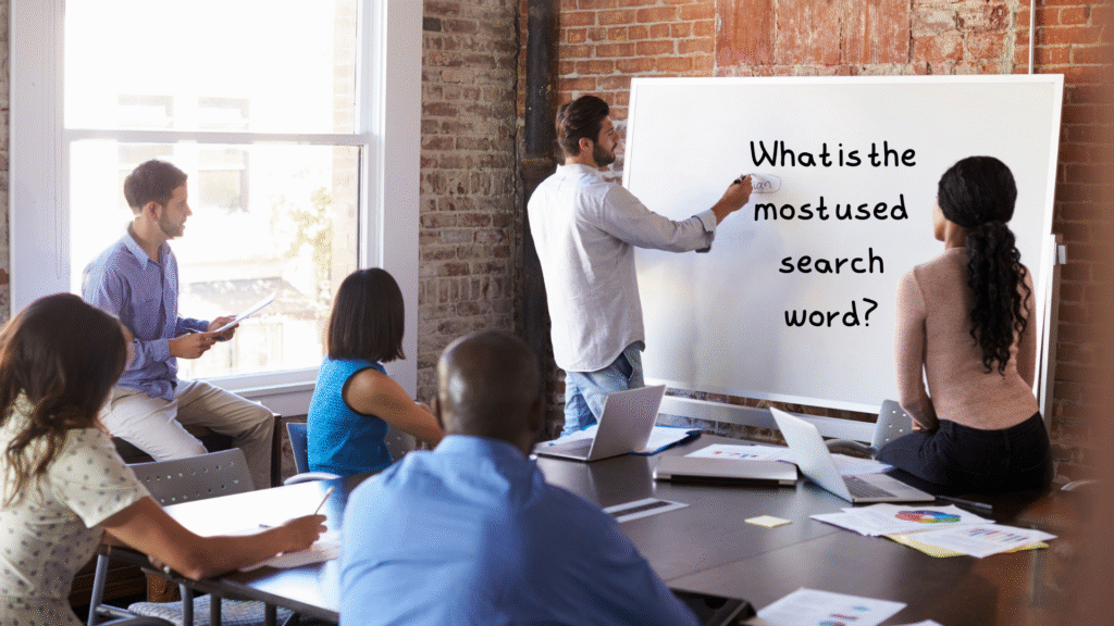 What is the most used search word?